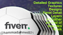 soccer ball football rugby volleyball custom panel balls 3d rendering designer