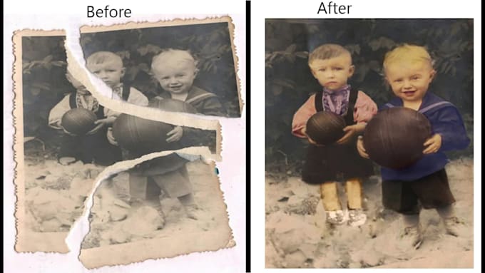 restore, color, fix, enlarge, enhance, sharpen, and retouch your photo