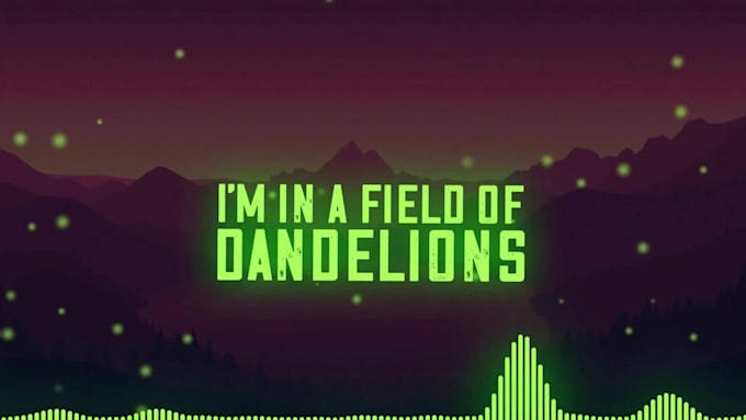 create an animated lyric video for your song
