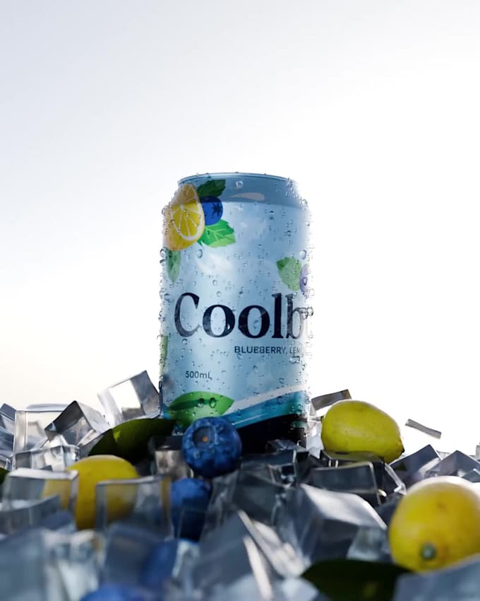 create 3d commercial animation for drinks, bottles, beverages, food