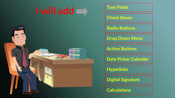 create interactive fillable PDF forms professionally