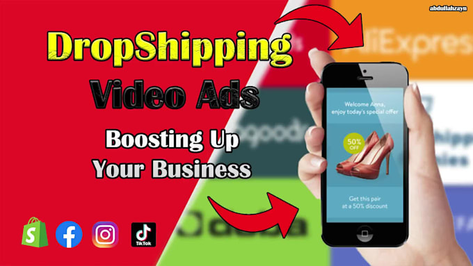 create best shopify social media video ads for dropshipping