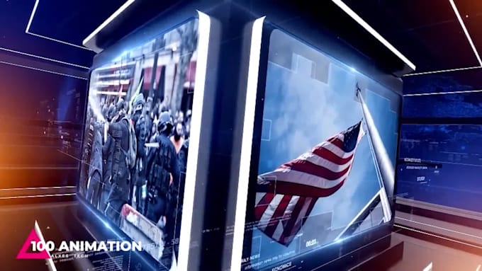 design premium TV news intro and complete broadcast graphics