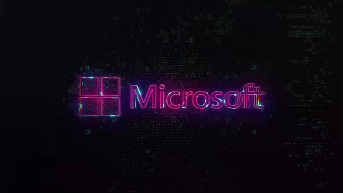 create high tech glitch logo animation video within 24 hours