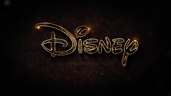make gold logo intro animation