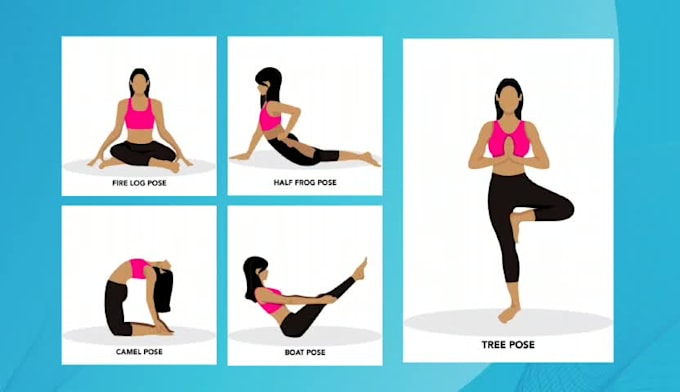 design workout and exercise illustrations for fitness brands