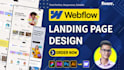 convert figma to webflow landing page, landing page design, webflow expert