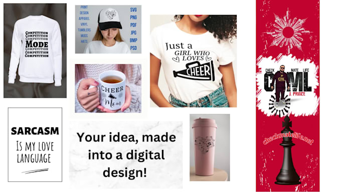 Review! I will create custom graphic designs for your exclusive use  for $10