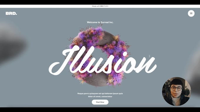 do your 3d animated website design on webflow