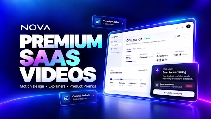 create a premium saas product demo or explainer video