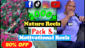 provide 2000 viral motivational and nature reels copyright free bundle