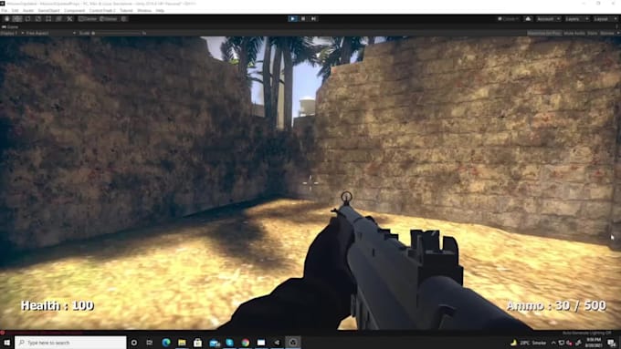 make a 3d game art environment and background