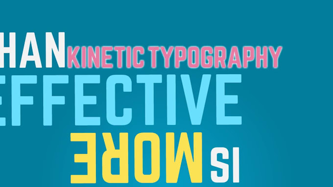 create an uplifting sales video using kinetic typography