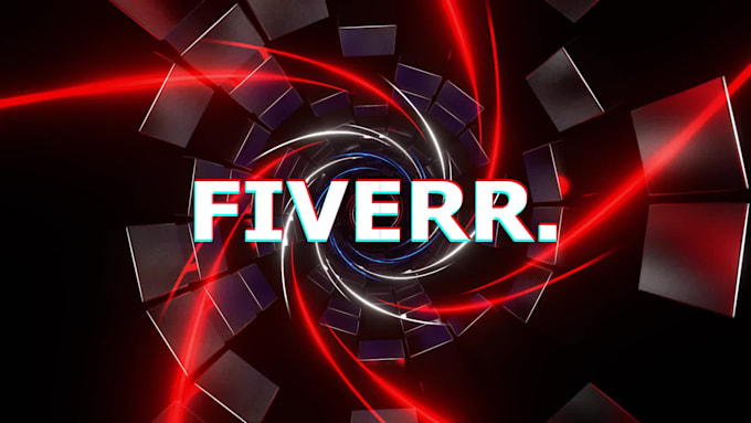 create seamless vj loop, dj visuals and glitch logo effect within 12 hours