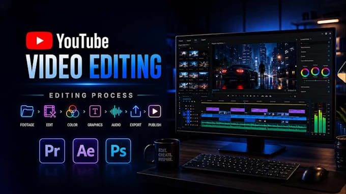 cinematic youtube video editing with premiere pro