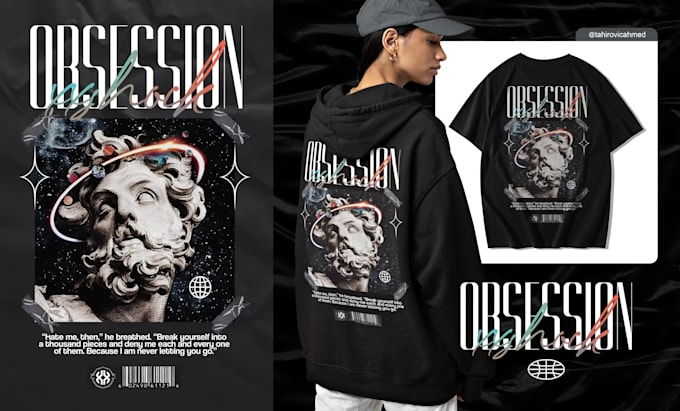 make modern streetwear tshirt or hoodie design
