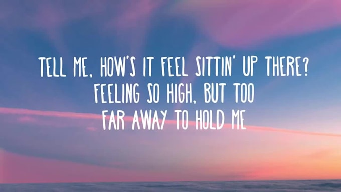 make animated lyrics video or lyric video
