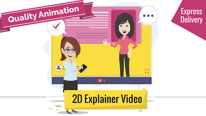 Best Price! I will create a 2d animated explainer video or whiteboard animation  for $5