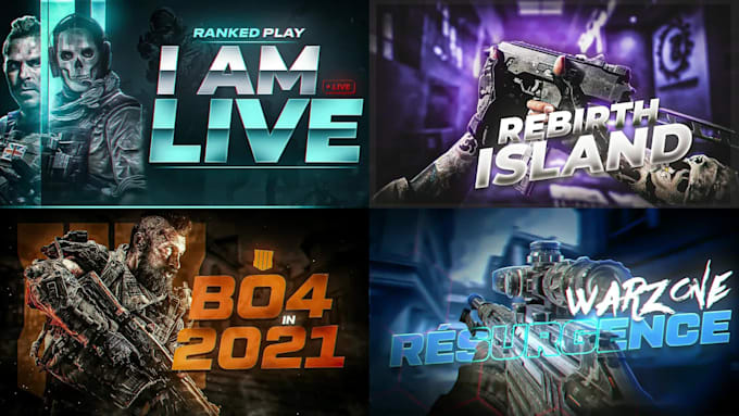 design cod warzone gaming thumbnail for youtube