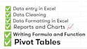 provide data cleaning and formatting with accuracy in excel