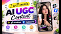 create ai ugc content for tiktok ads and facebook ad video creator