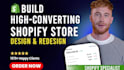 build shopify store, design or redesign shopify website, copy dropshipping store