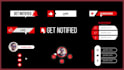 create subscribe, bell notification, lower third animation