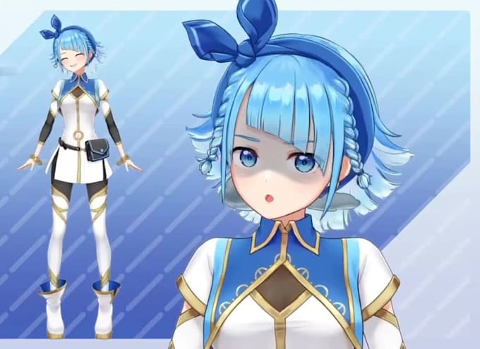 design and rig live2d model live 2d vtuber model 2d vtuber model vtuber model