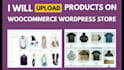 do upload products and woocommerce product listing