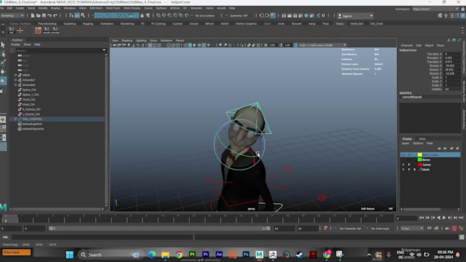 do 3d character rigging