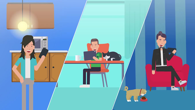 do stunning 2d animated explainer video or infographic video