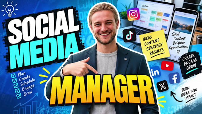 be your social media marketing manager and content creator