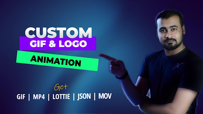 Create animated gifs, text, logo animation by Zebi_khan | Fiverr