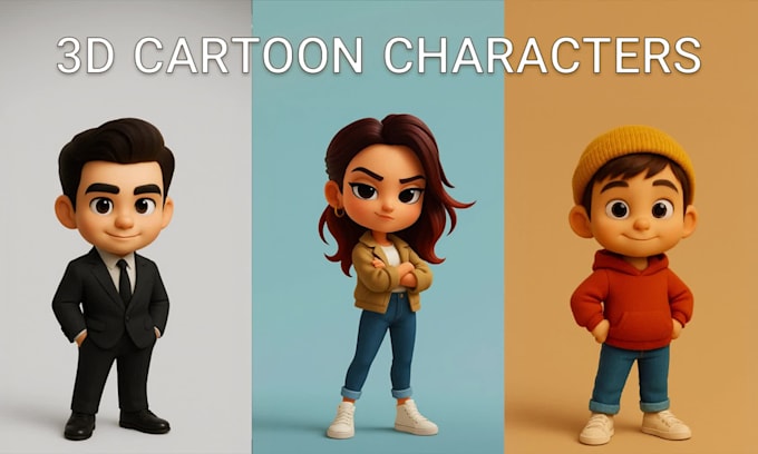 design stylized  3d cartoon character in blender