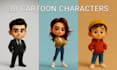 design stylized  3d cartoon character in blender