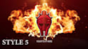 create 10 burning fire logo intro