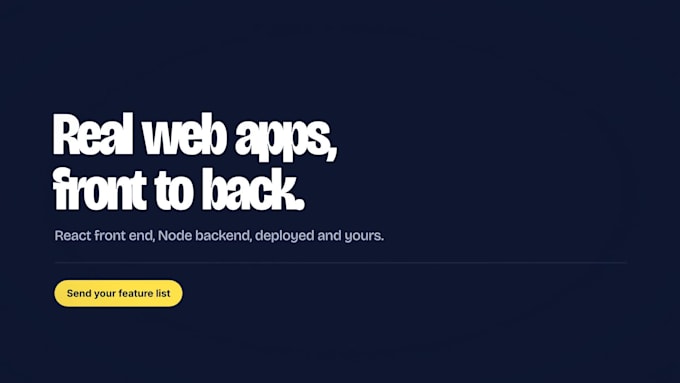 build a custom react website with a full stack node backend