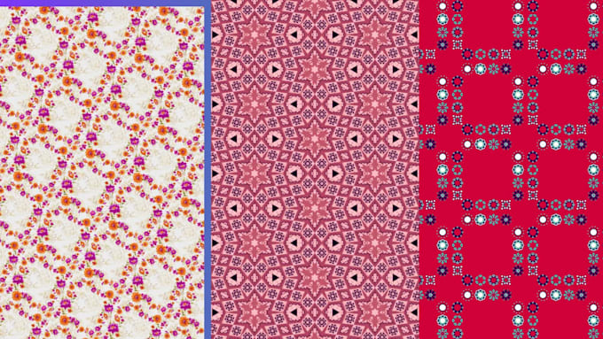 create custom seamless fabric patterns