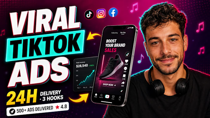 create viral tik tok video ads for your product in 24 hours