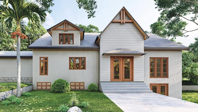 design and render 3d exterior, interior of your house using sketchup