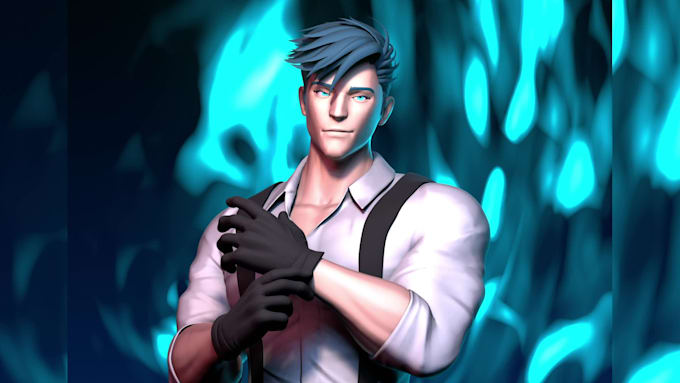 do 3d game character and 3d modeling for game in blender