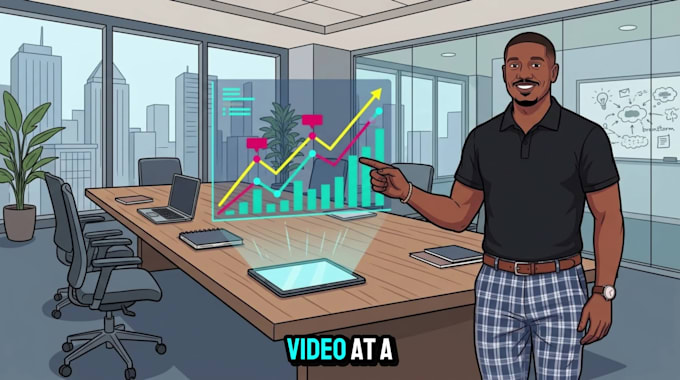 make engaging 2d finance video for faceless channels