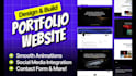 build a custom portfolio website for any profession