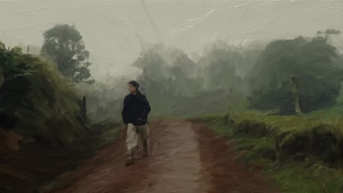 do oil paint video animation