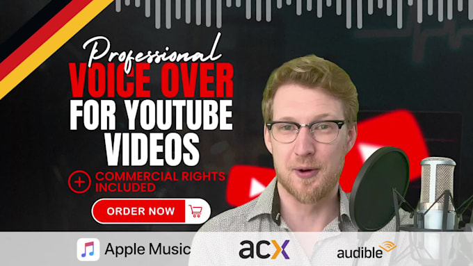 be the german voice over for your youtube video
