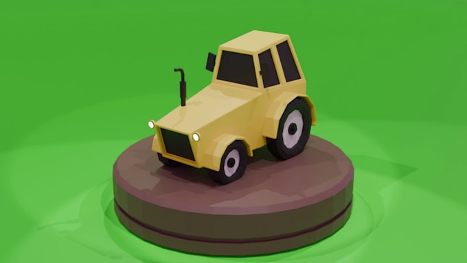 create high quality low poly 3d models for your game