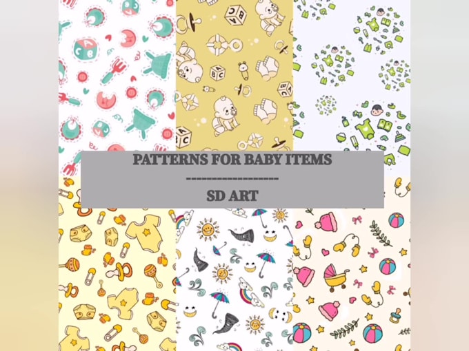 Make vector seamless pattern in a cute style by Sd_art | Fiverr