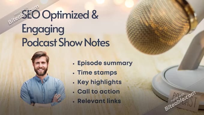 create SEO optimized podcast show notes to grow audience