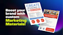 do business flyer design, urgent hiring, brochure, postcard for you