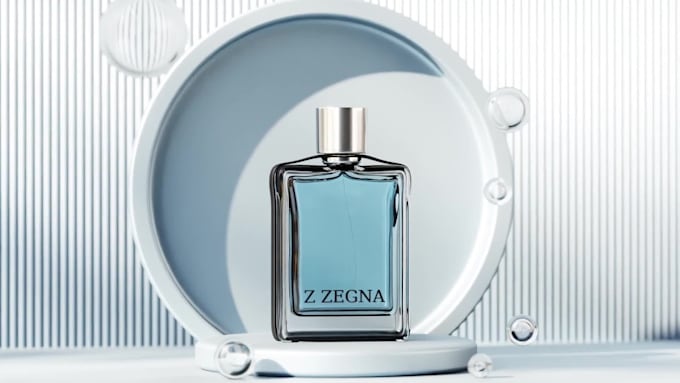 create luxury cinematic 3d perfume product animation